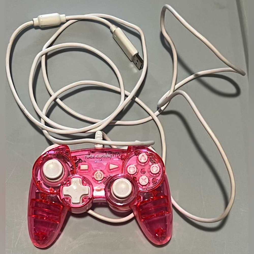 Rock Candy Vibrant Pink Wired Controller for PS3